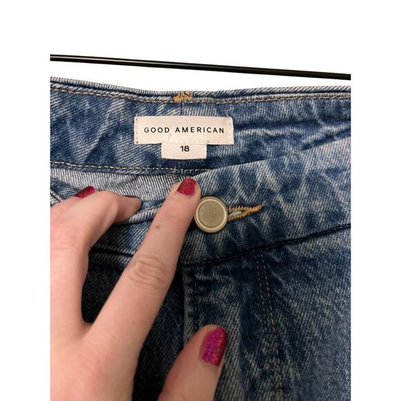 Good American Womens Good Vintage Straight Jeans Size 18 Style GV602TFT - Picture 2 of 4